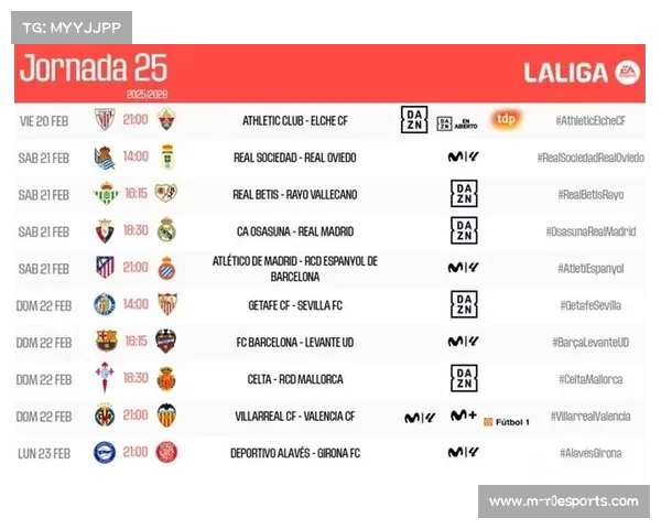 西甲第25轮赛程公布:皇马客战奥萨苏纳,巴萨迎战莱万特